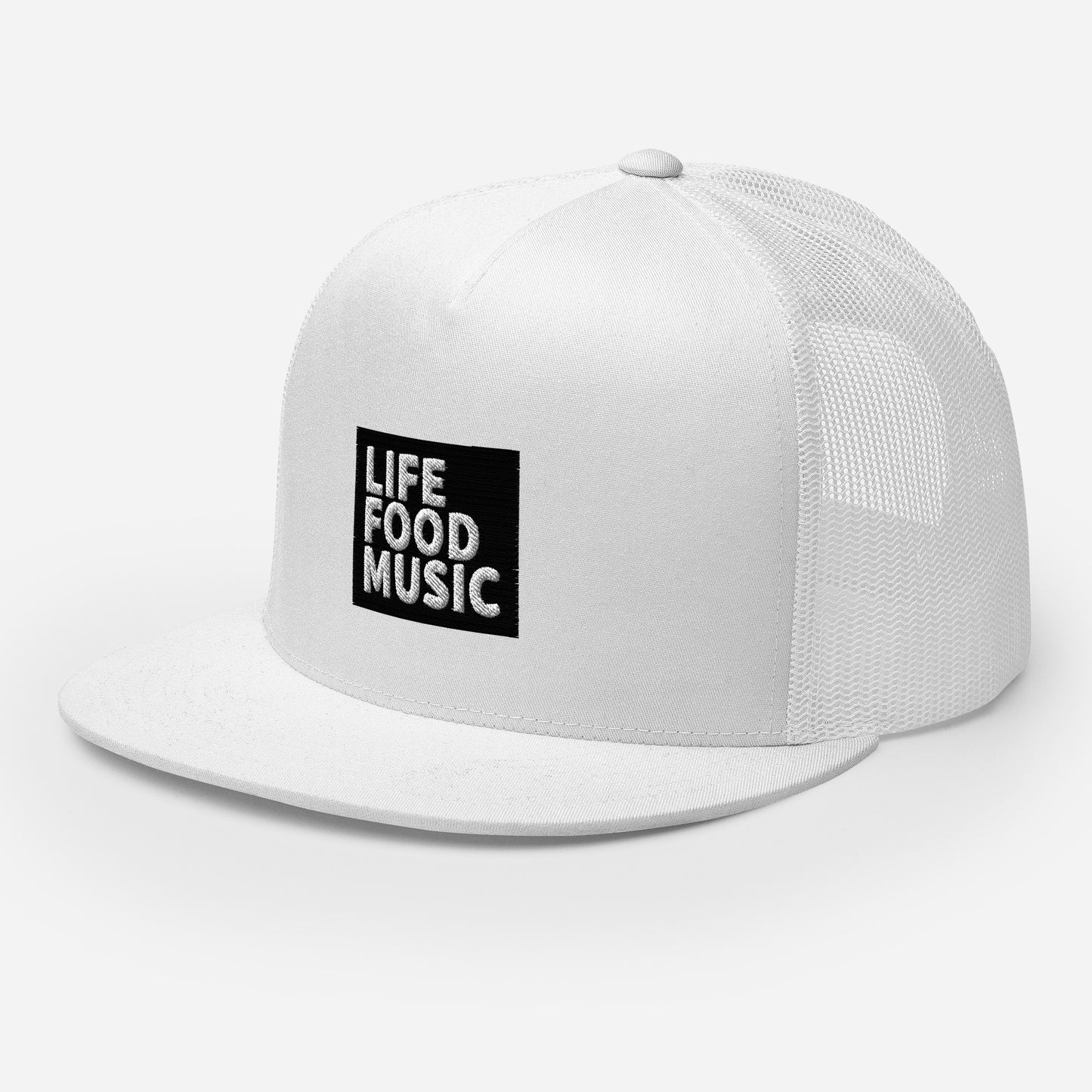 LFM BLACK AND WHITE LOGO TRUCKER