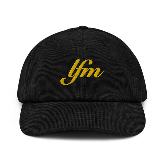 LFM GOLD LOGO CORDUROY DAD HAT