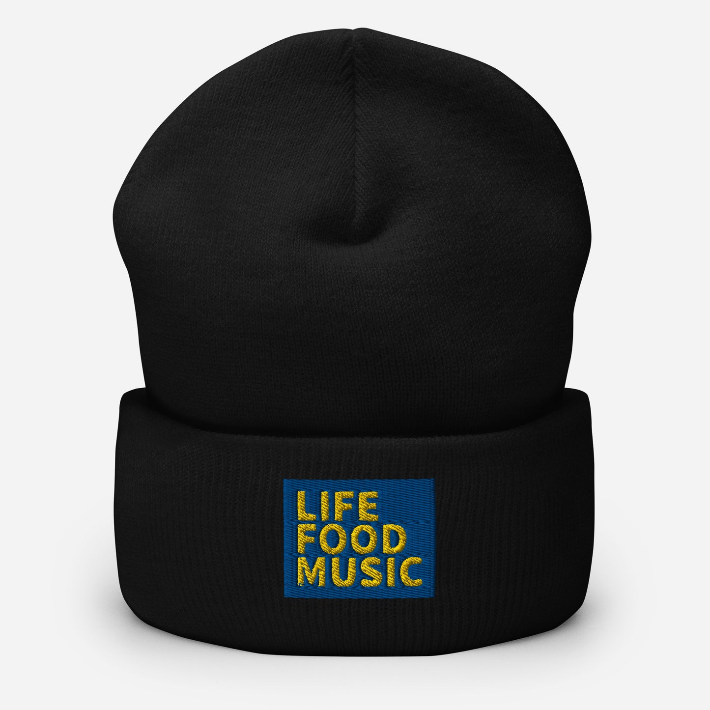 LFM ROYAL AND GOLD LOGO BEANIE