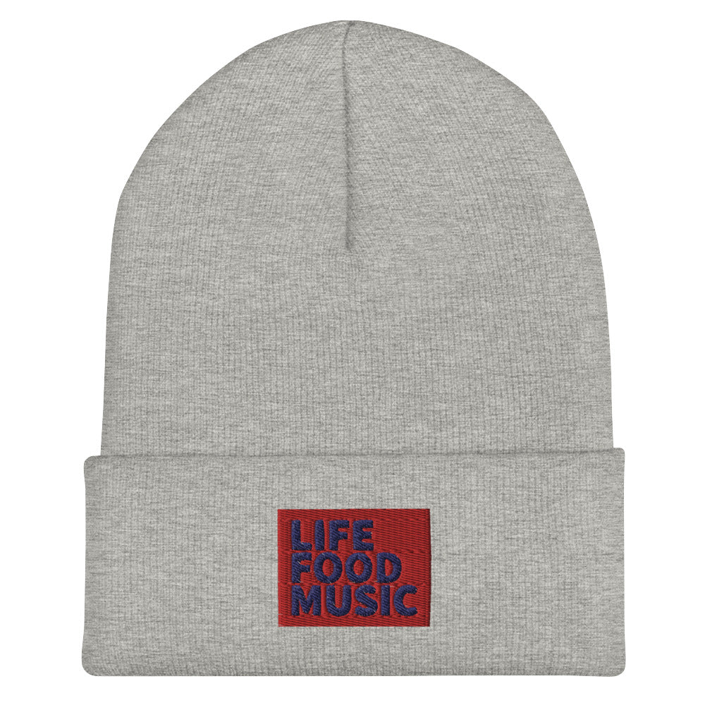 LFM RED AND NAVY LOGO BEANIE