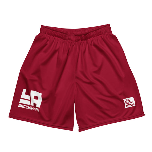 LA MACCHINNAS MESH SHORTS - CARMINE