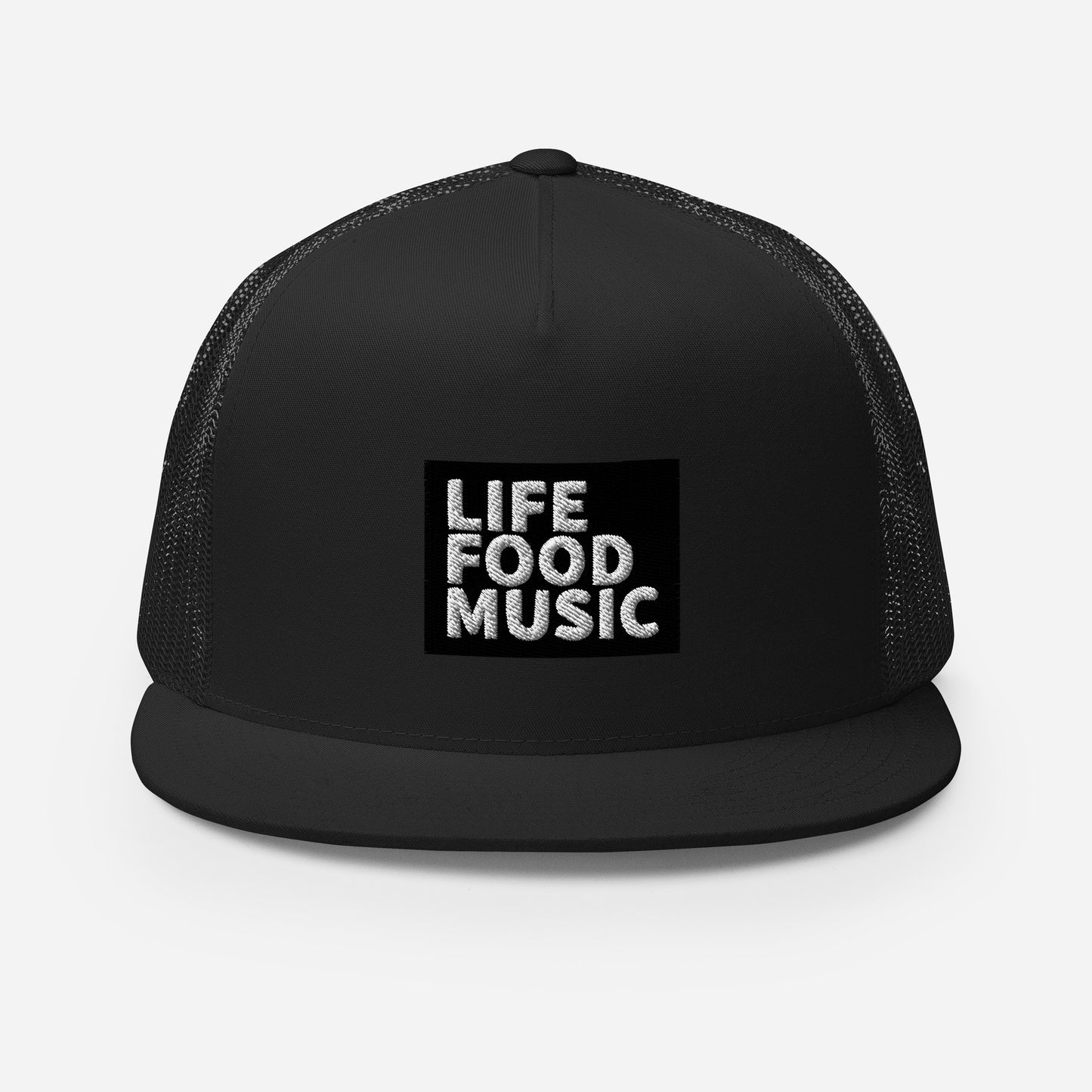 LFM BLACK AND WHITE LOGO TRUCKER