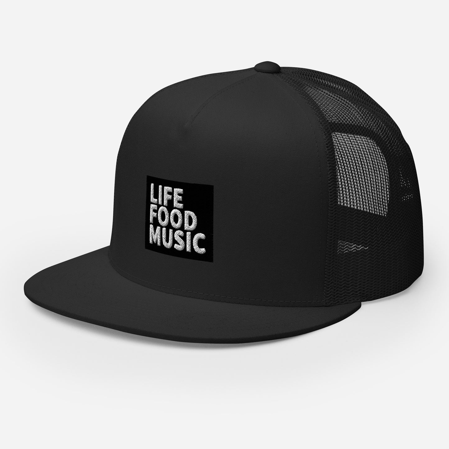 LFM BLACK AND WHITE LOGO TRUCKER