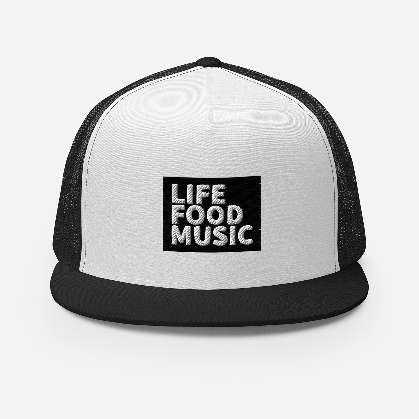 LFM BLACK AND WHITE LOGO TRUCKER