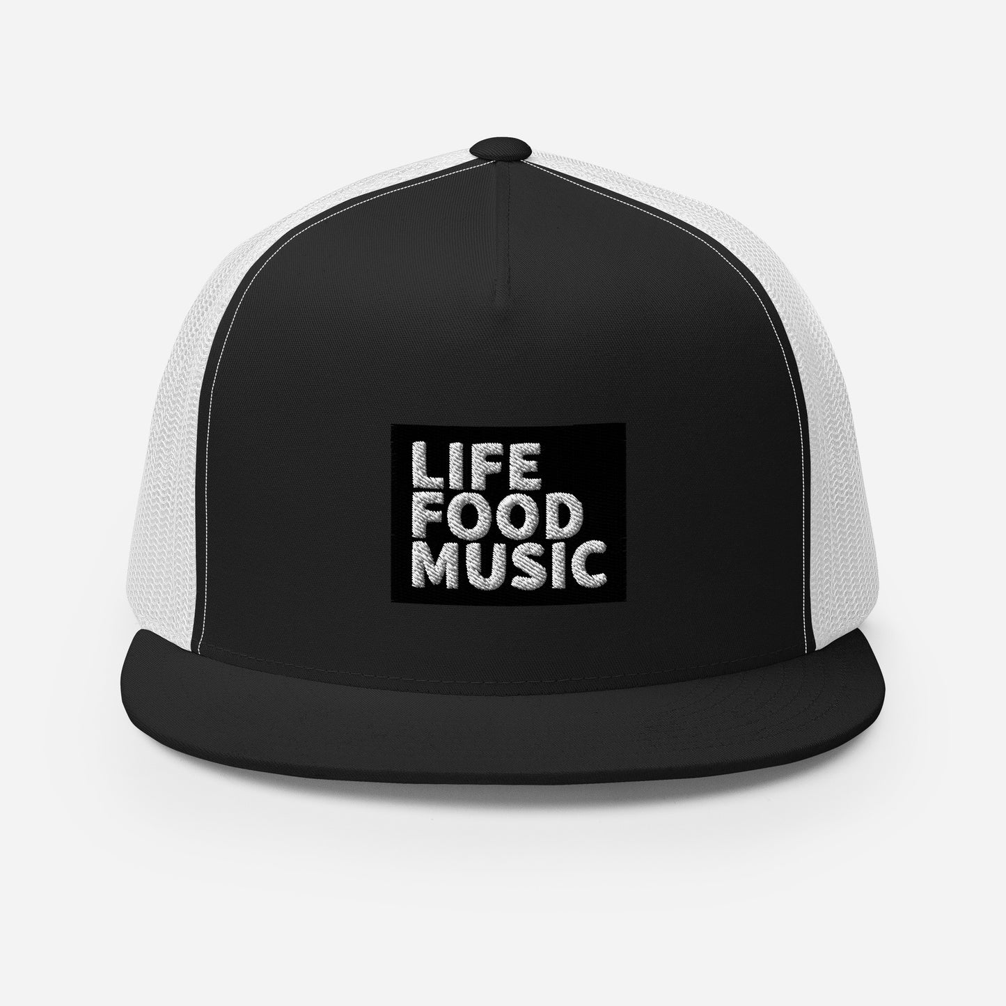 LFM BLACK AND WHITE LOGO TRUCKER