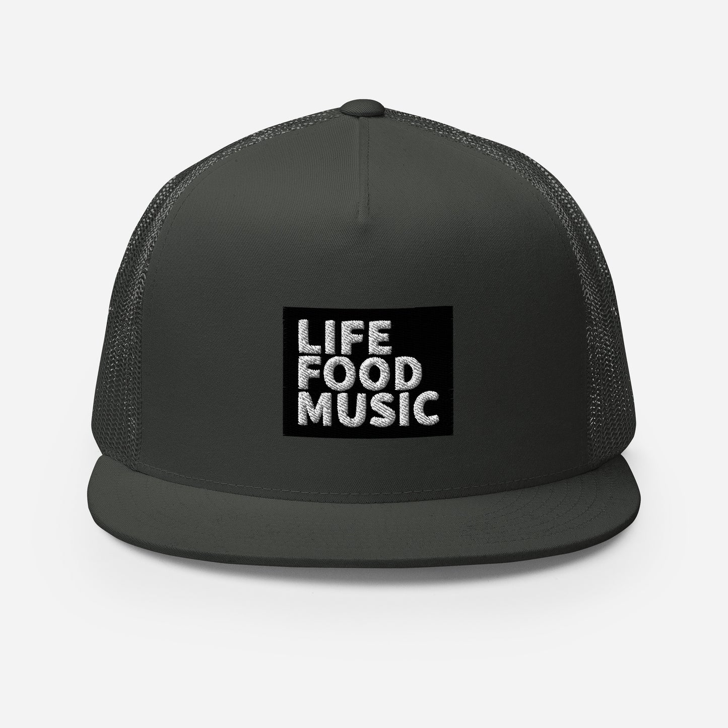 LFM BLACK AND WHITE LOGO TRUCKER