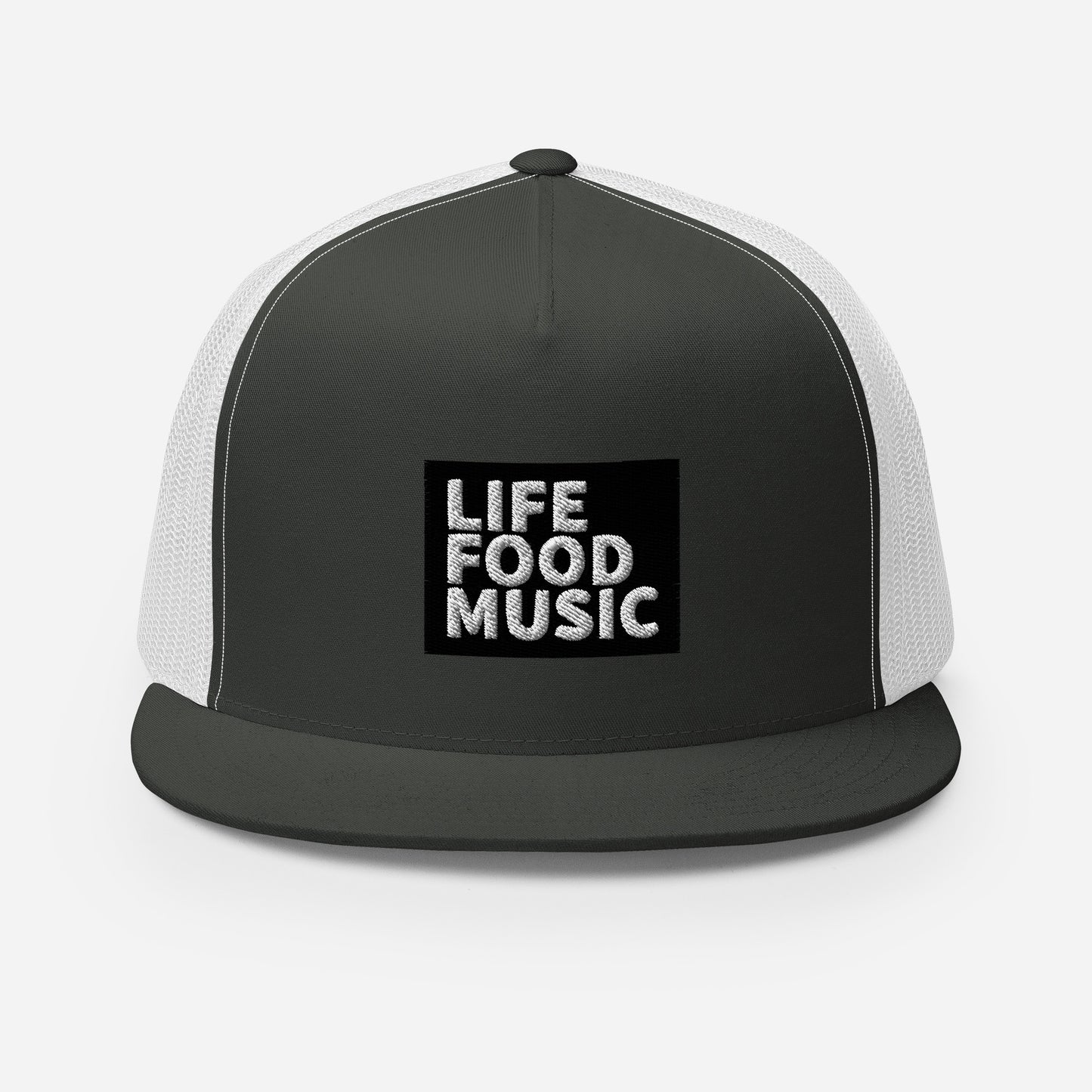 LFM BLACK AND WHITE LOGO TRUCKER