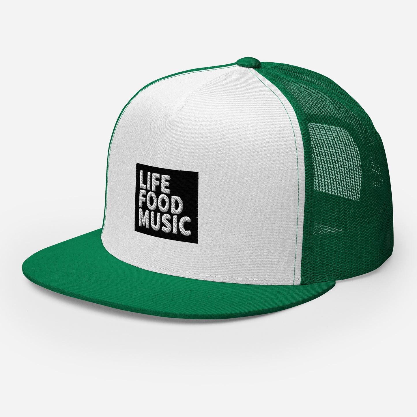 LFM BLACK AND WHITE LOGO TRUCKER