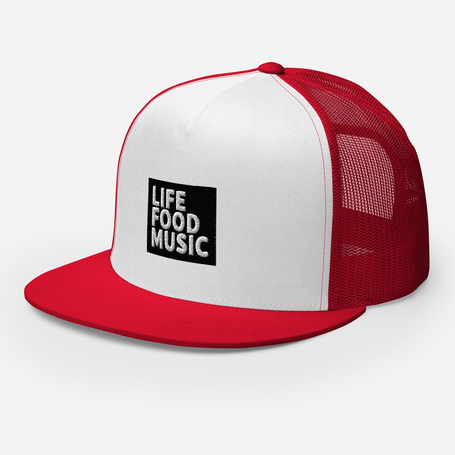 LFM BLACK AND WHITE LOGO TRUCKER