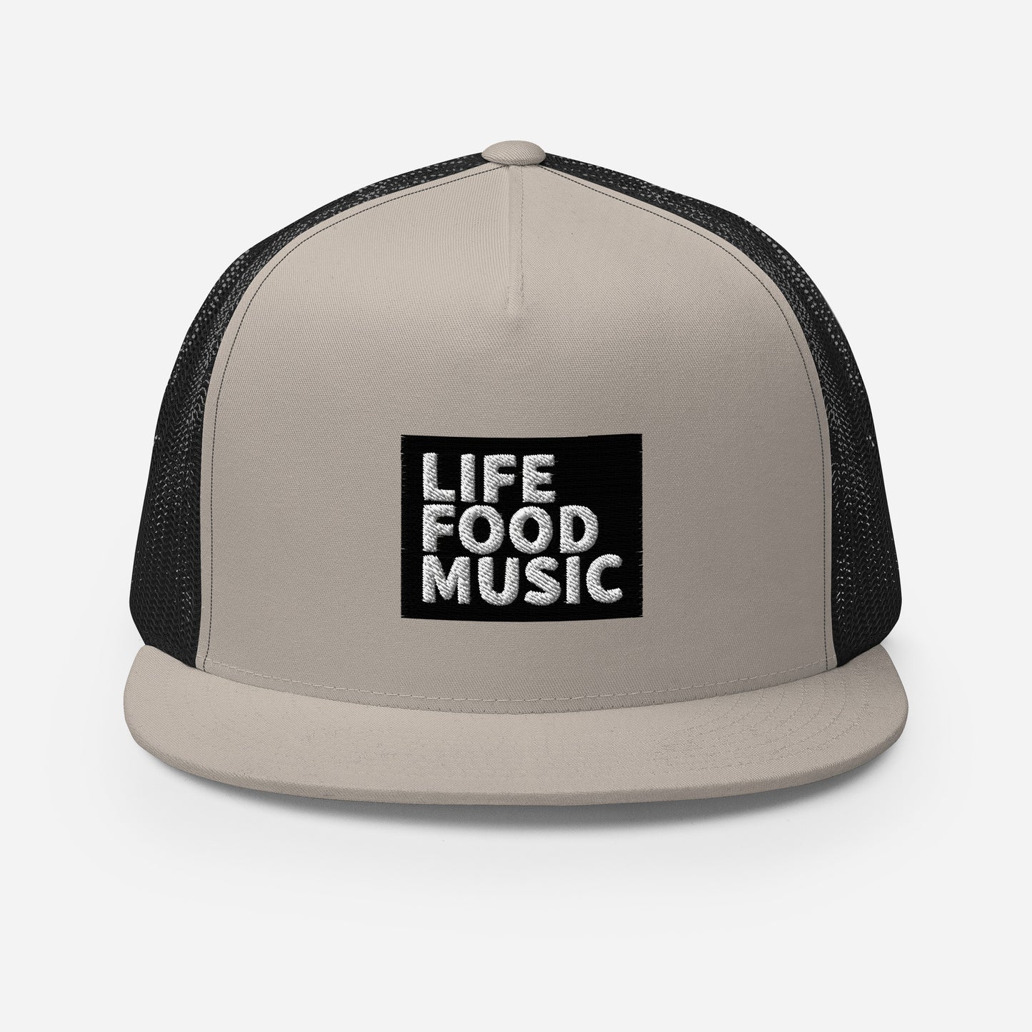 LFM BLACK AND WHITE LOGO TRUCKER