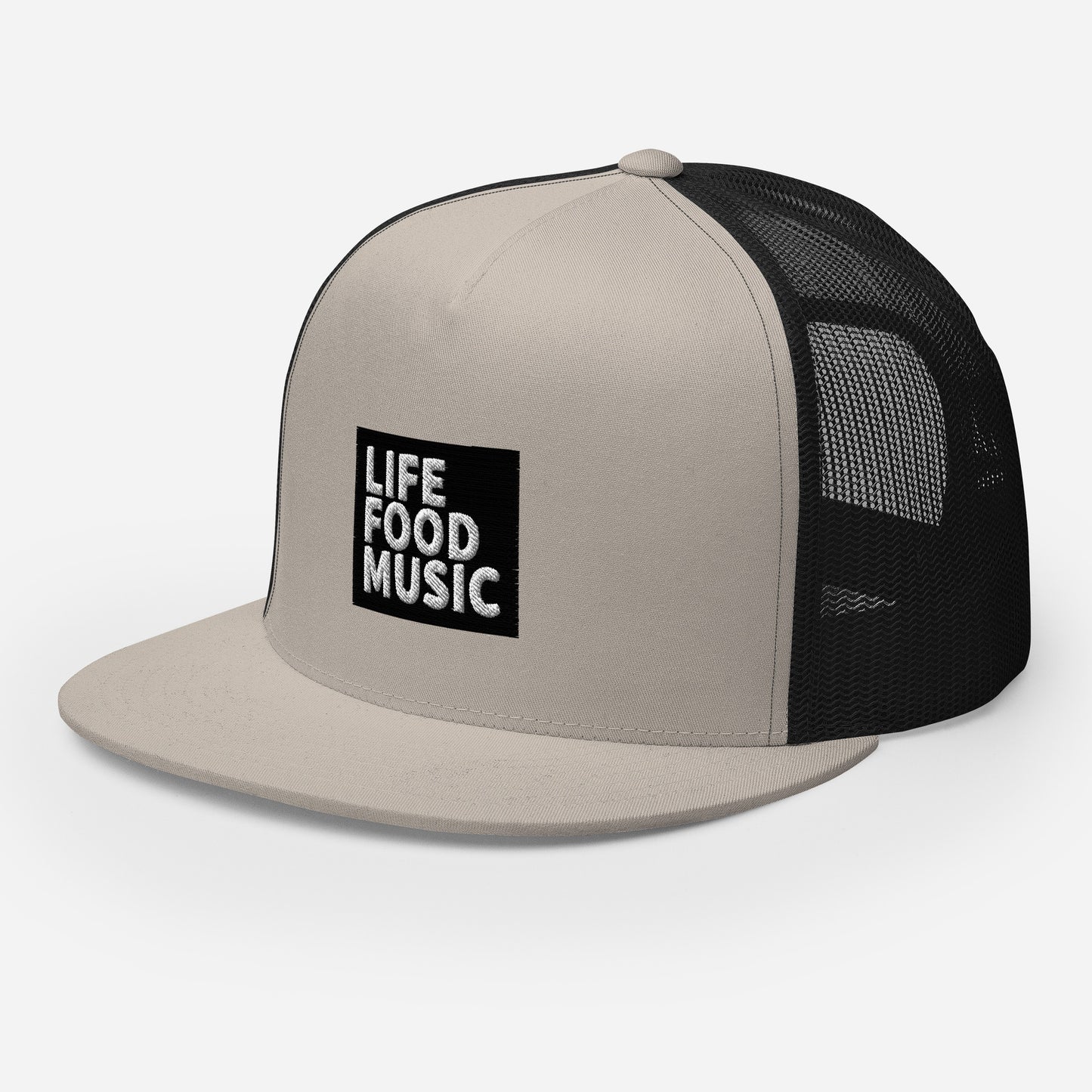 LFM BLACK AND WHITE LOGO TRUCKER