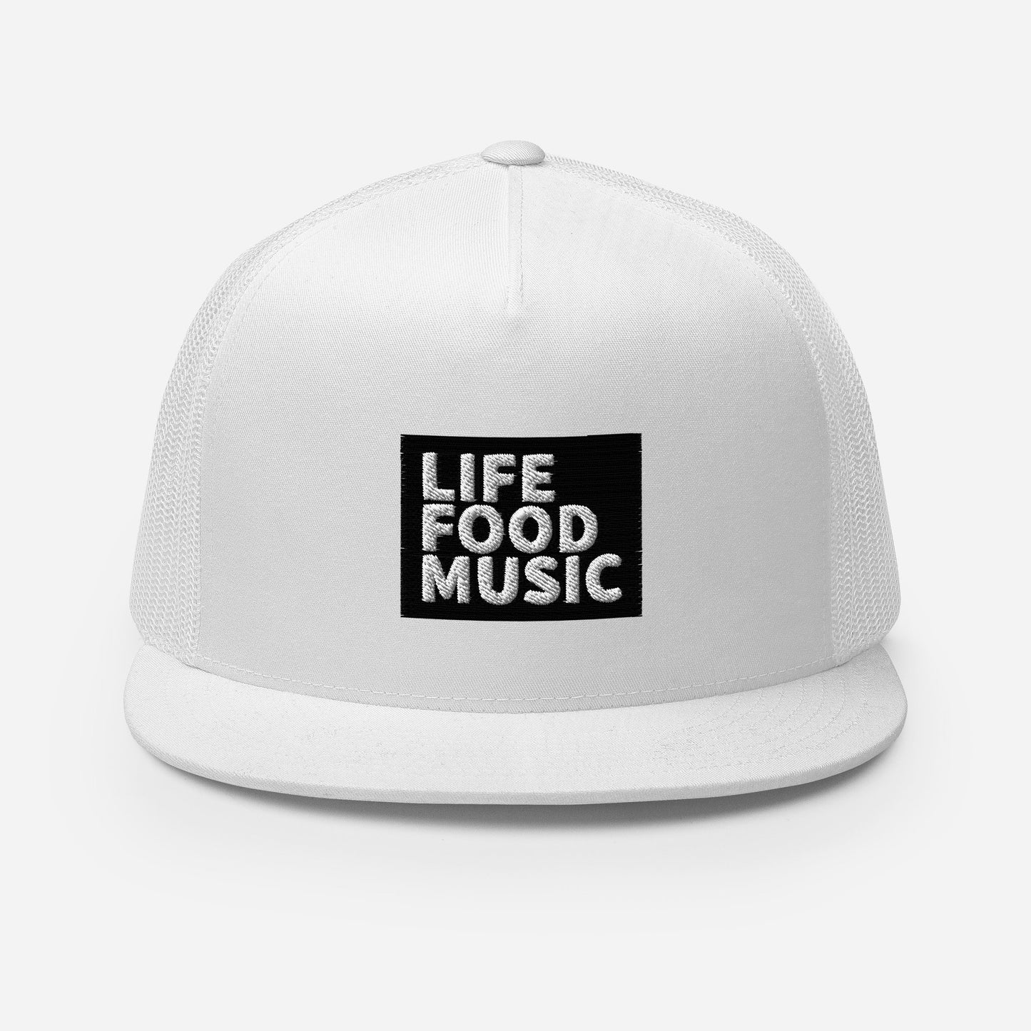 LFM BLACK AND WHITE LOGO TRUCKER