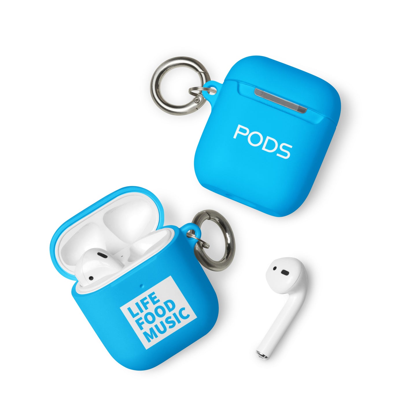 LFM AIRPODS CASE WHITE LOGO