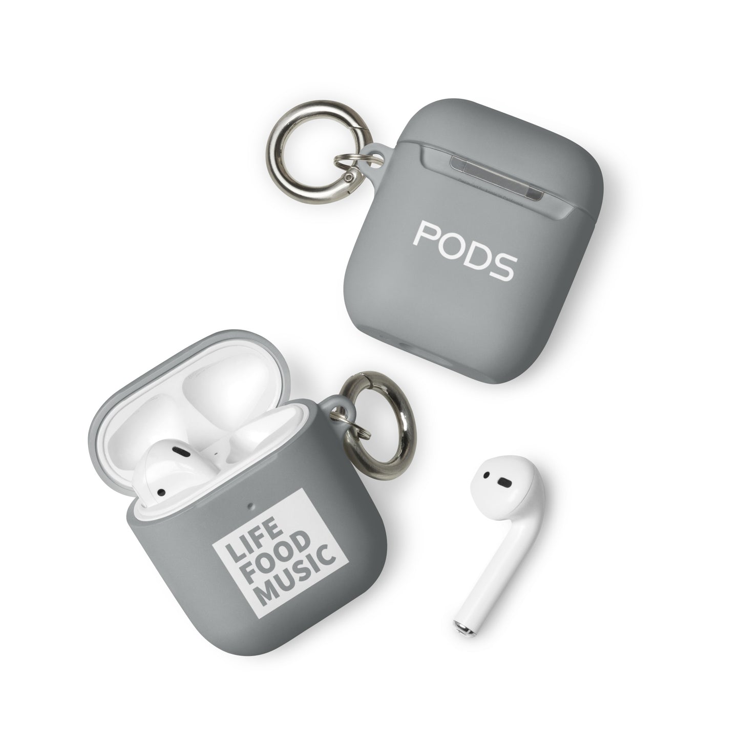 LFM AIRPODS CASE WHITE LOGO