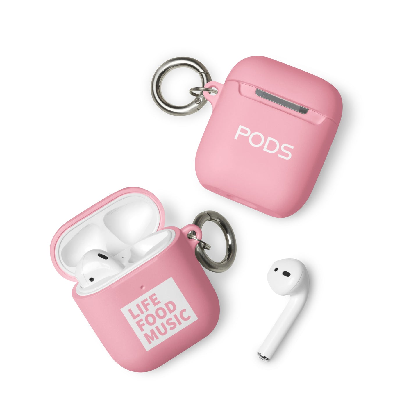 LFM AIRPODS CASE WHITE LOGO