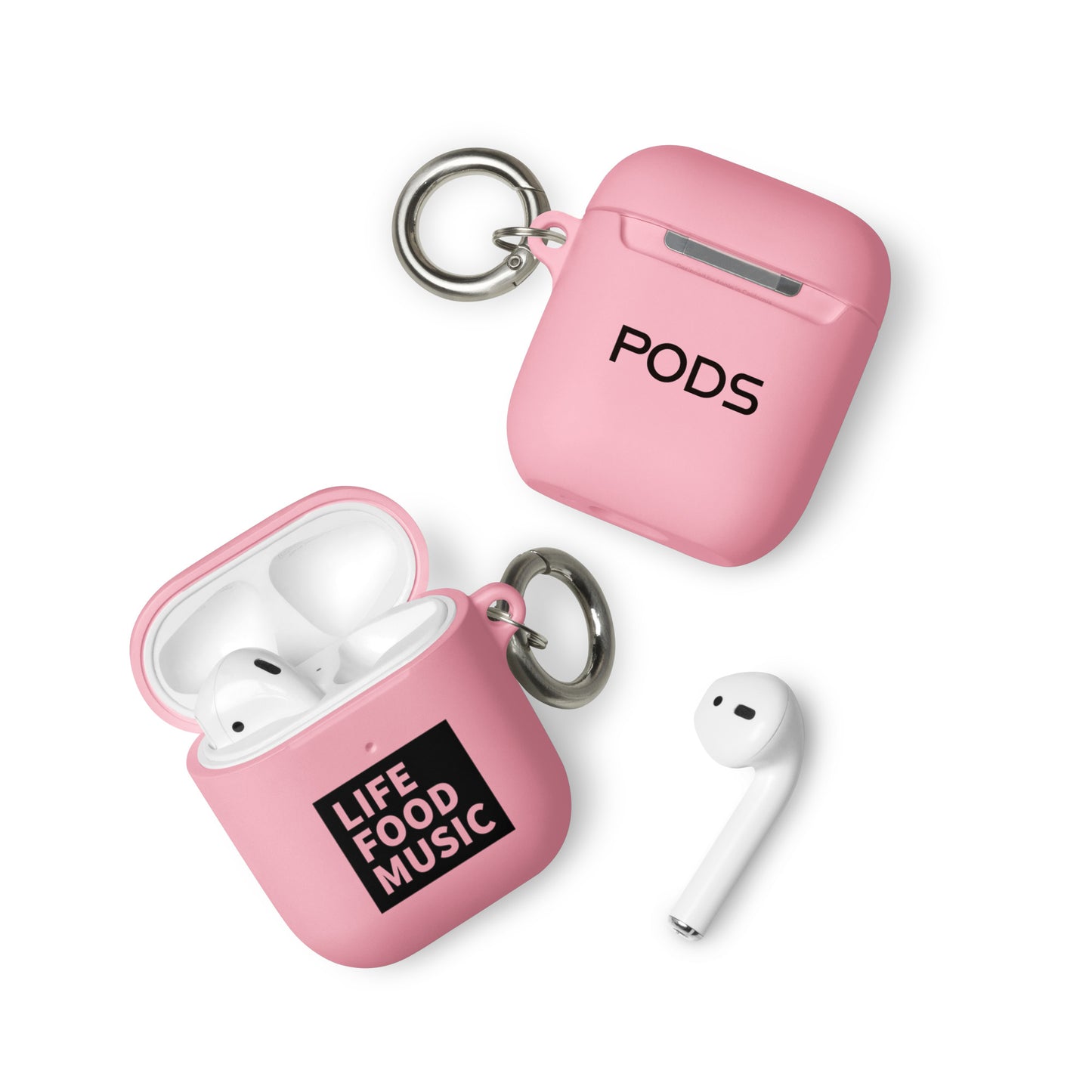 LFM AIRPODS CASE BLACK LOGO