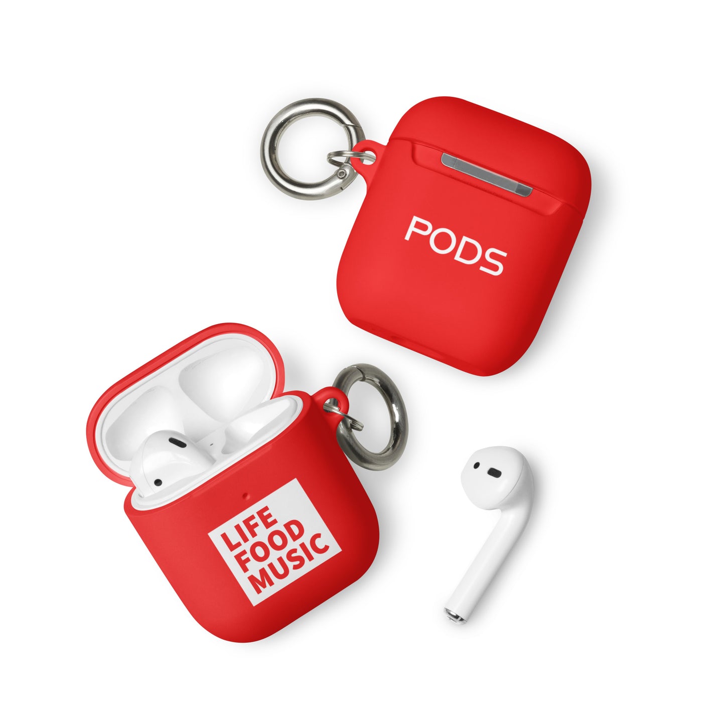 LFM AIRPODS CASE WHITE LOGO