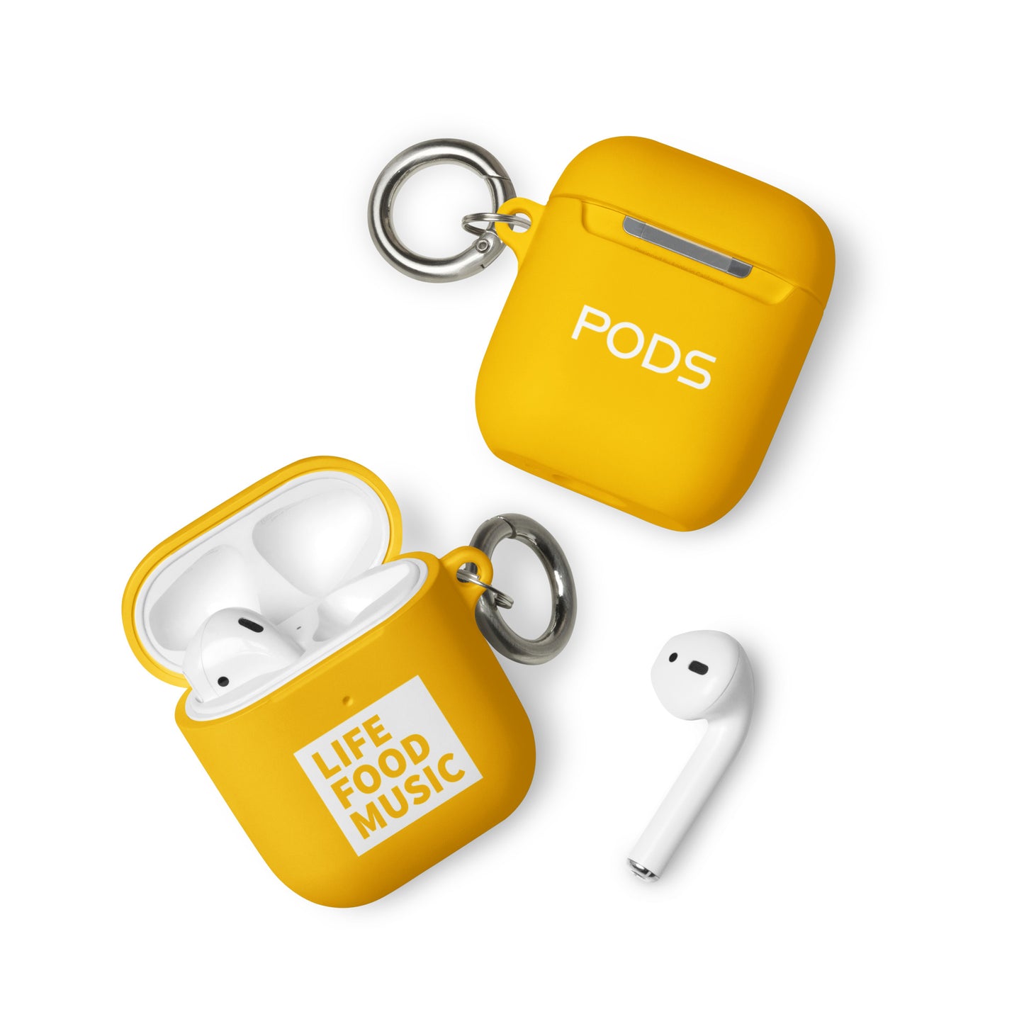 LFM AIRPODS CASE WHITE LOGO