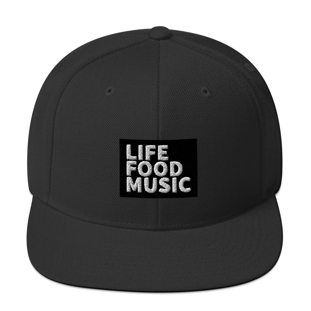 LFM BLACK AND WHITE LOGO SNAPBACK