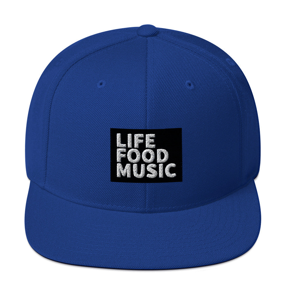 LFM BLACK AND WHITE LOGO SNAPBACK