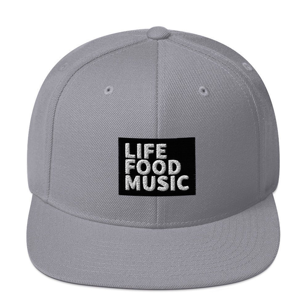 LFM BLACK AND WHITE LOGO SNAPBACK