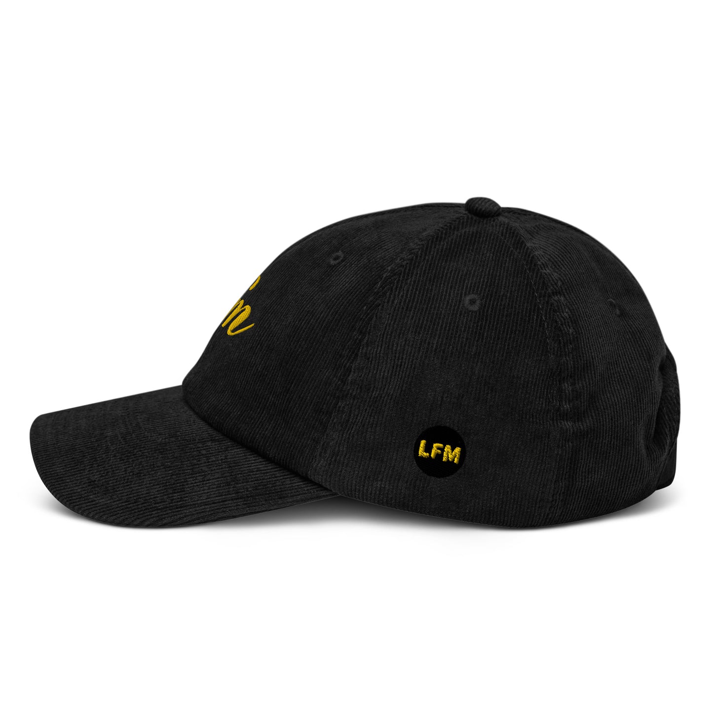 LFM GOLD LOGO CORDUROY DAD HAT