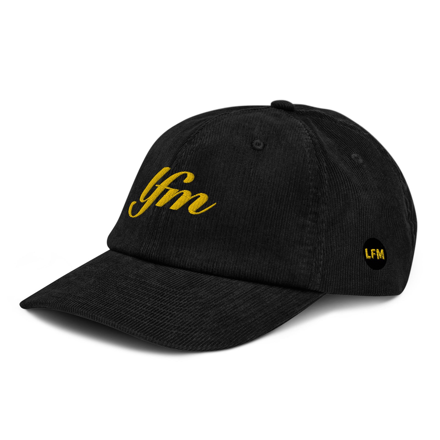 LFM GOLD LOGO CORDUROY DAD HAT