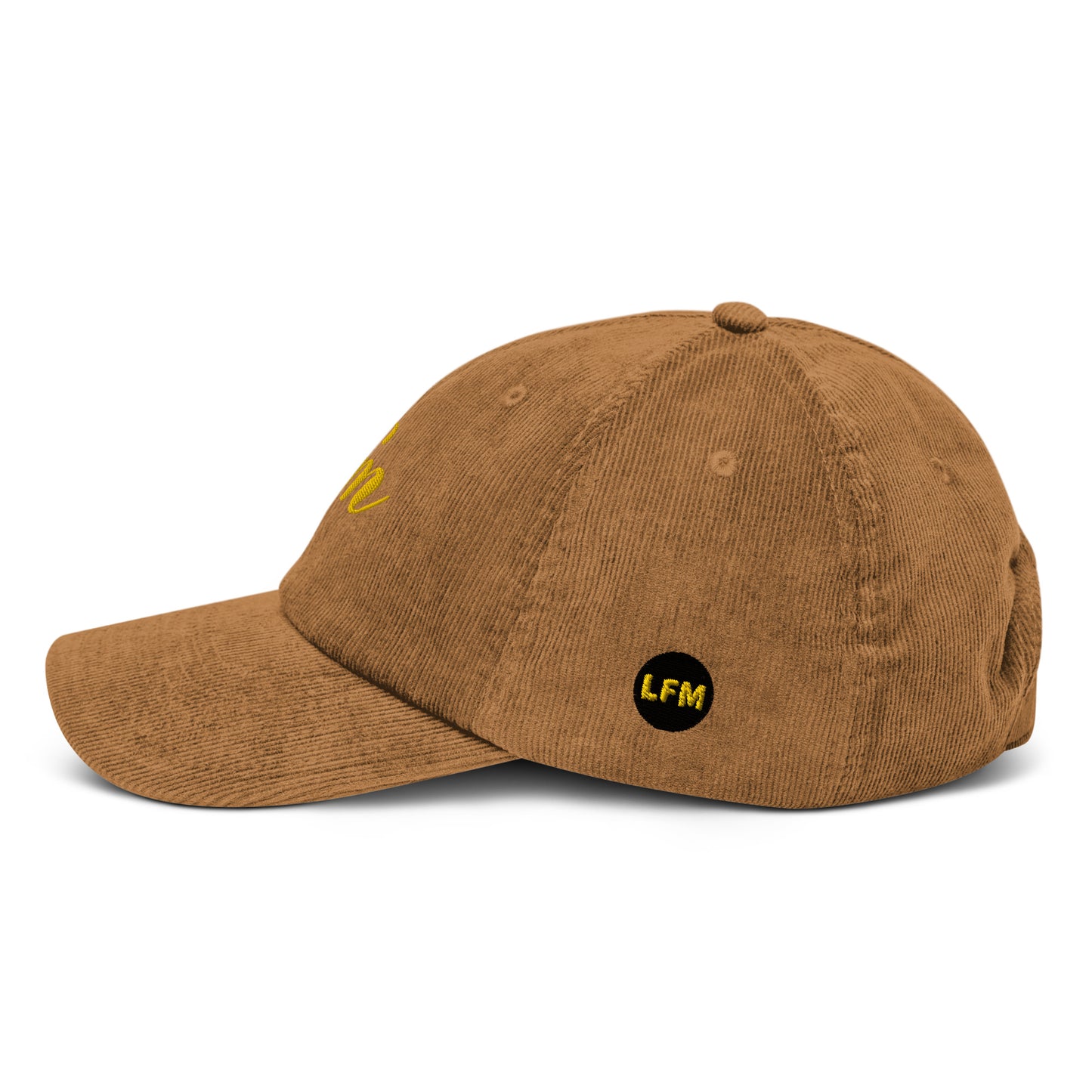 LFM GOLD LOGO CORDUROY DAD HAT
