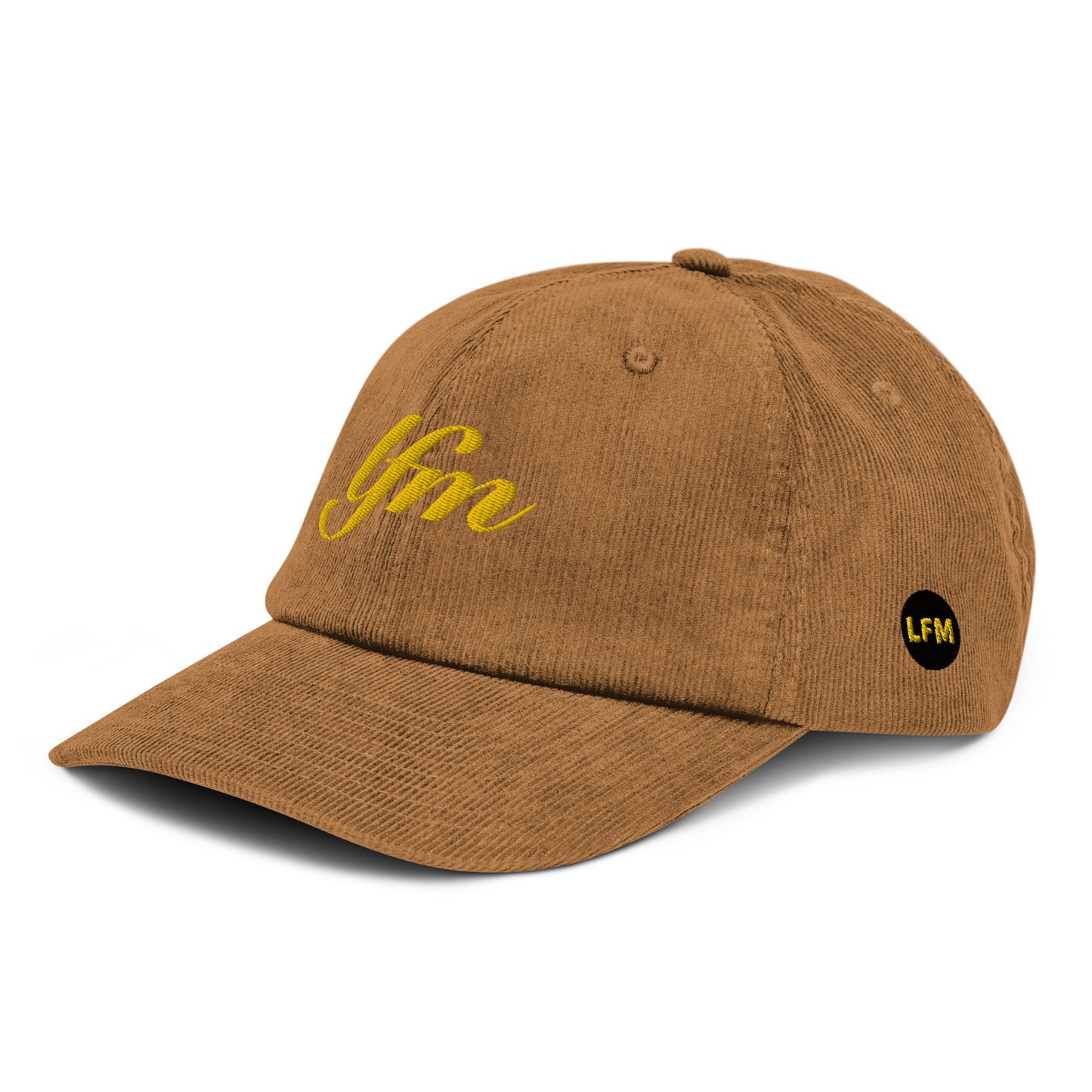 LFM GOLD LOGO CORDUROY DAD HAT