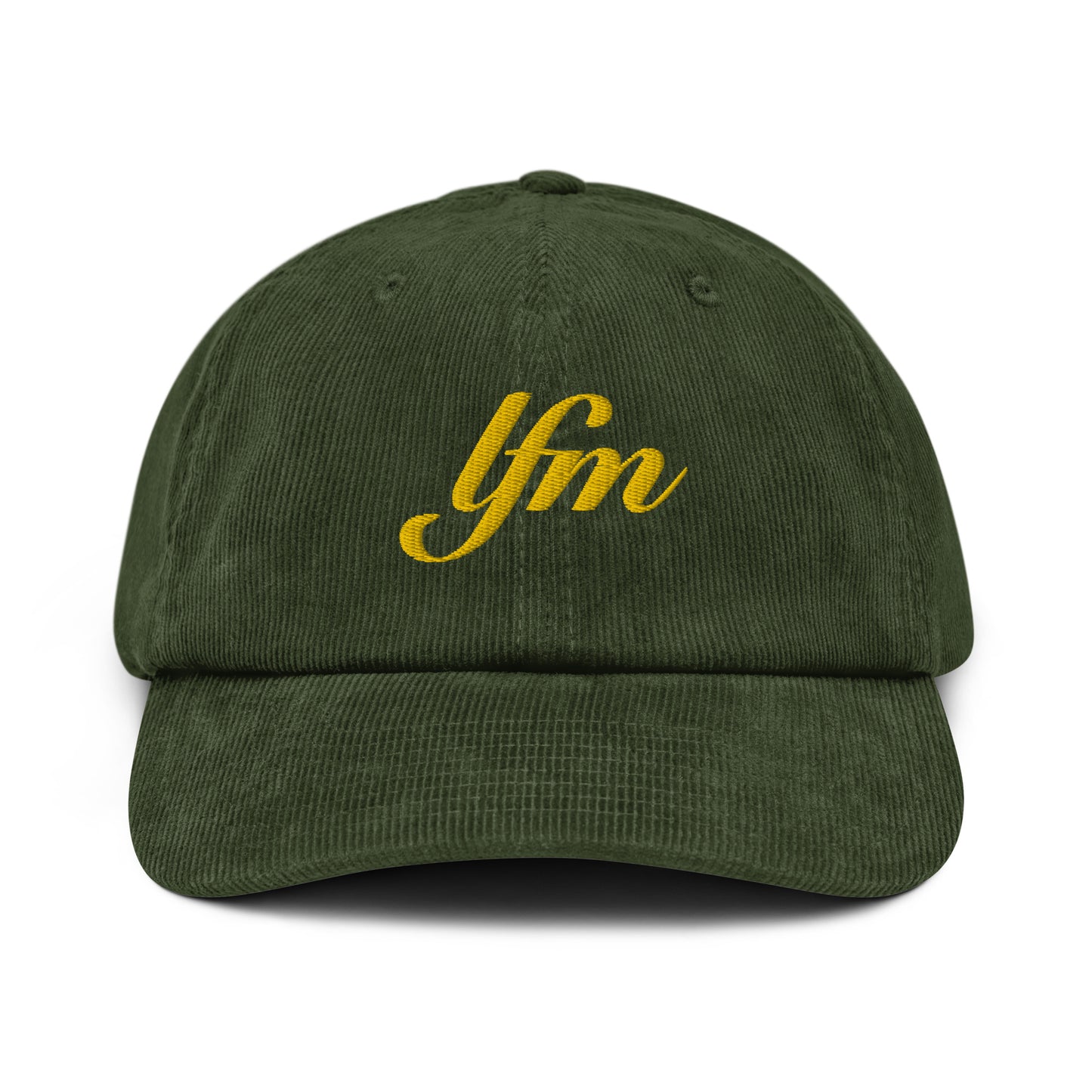 LFM GOLD LOGO CORDUROY DAD HAT