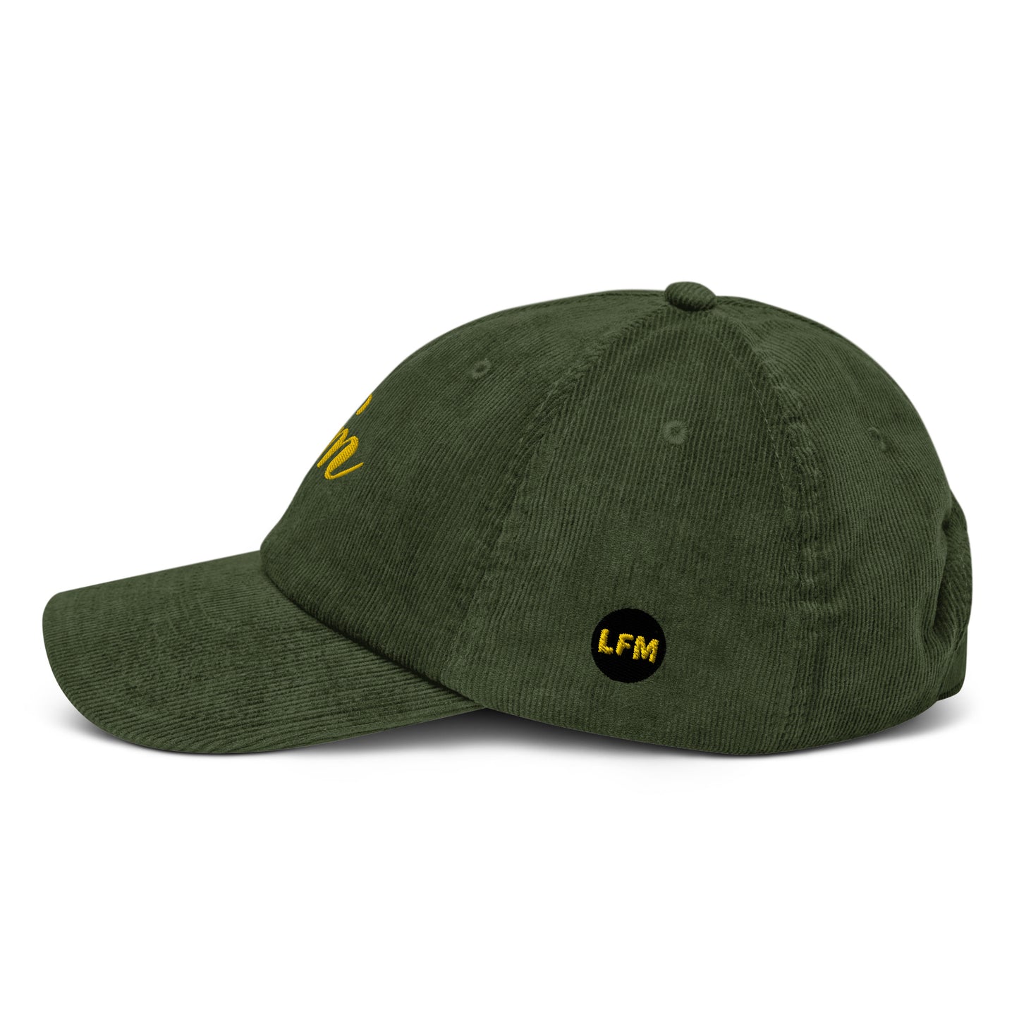 LFM GOLD LOGO CORDUROY DAD HAT