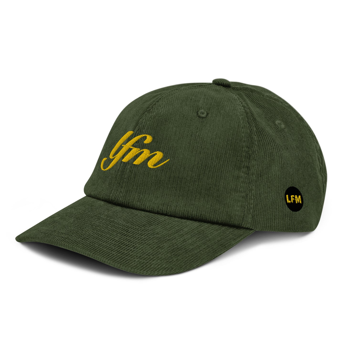 LFM GOLD LOGO CORDUROY DAD HAT