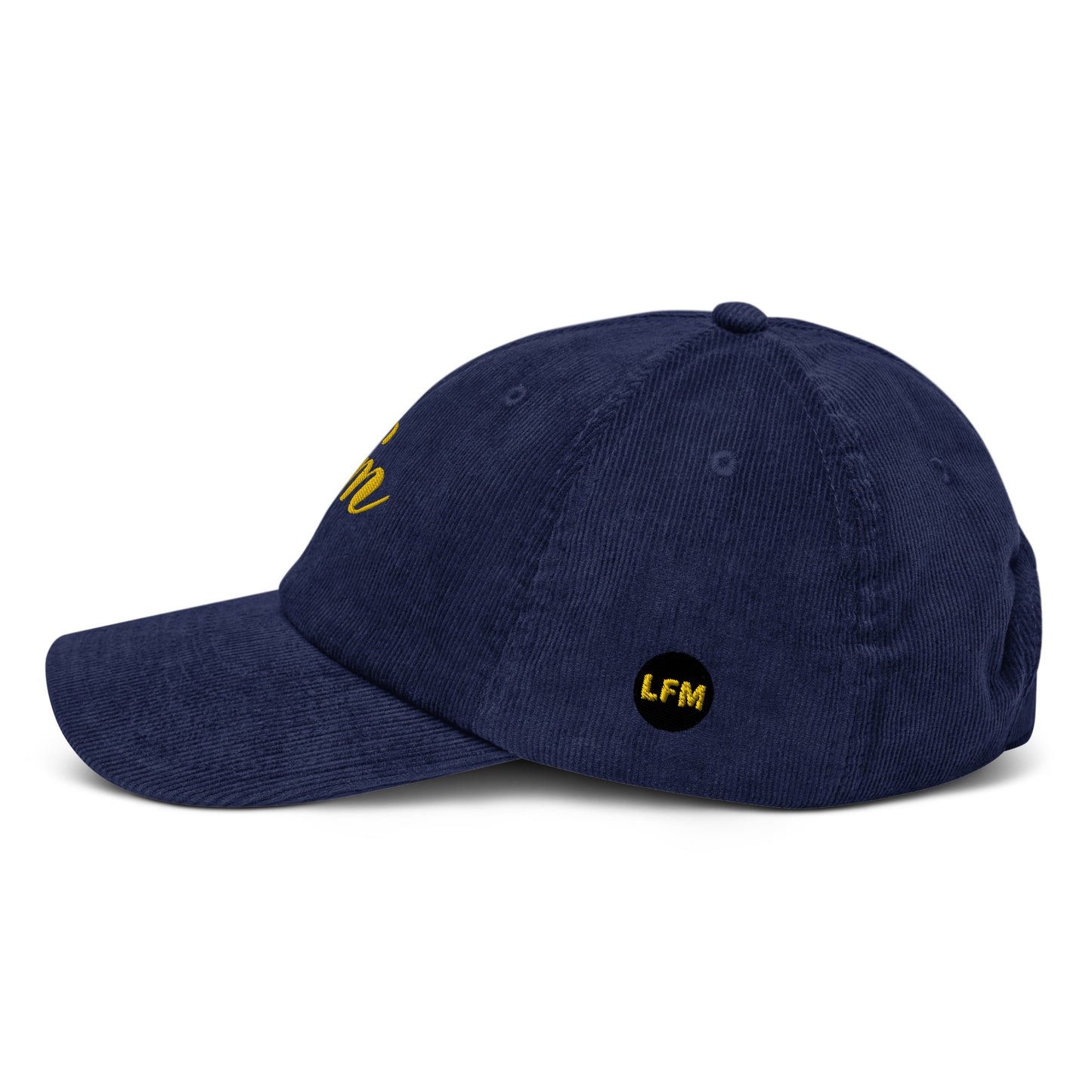 LFM GOLD LOGO CORDUROY DAD HAT
