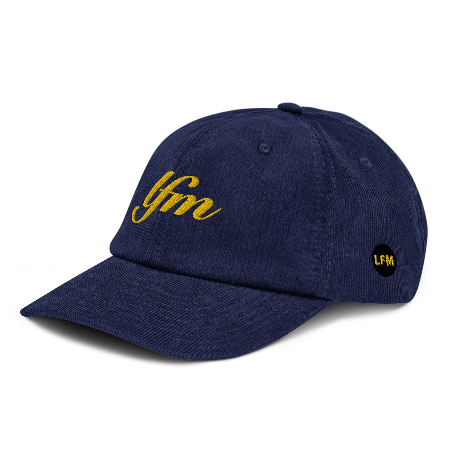 LFM GOLD LOGO CORDUROY DAD HAT