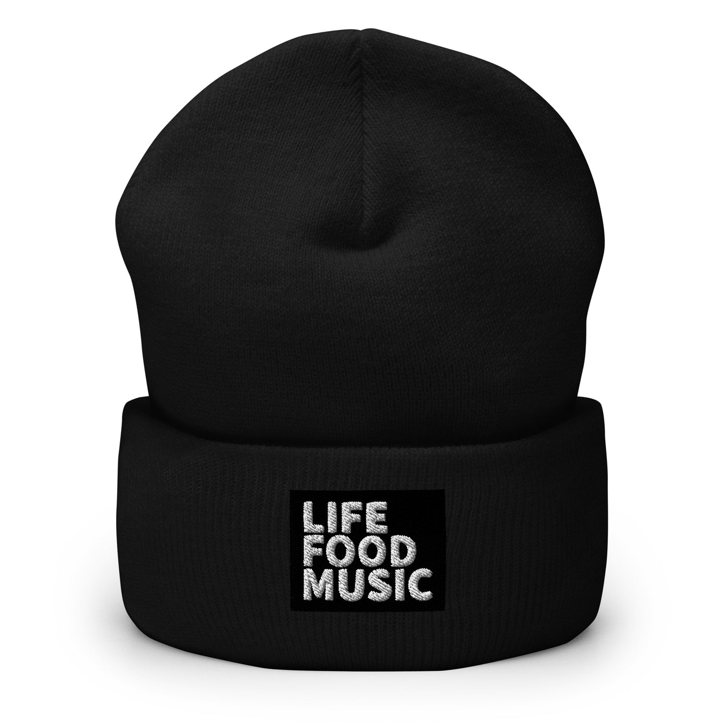 LFM BLACK AND WHITE LOGO BEANIE