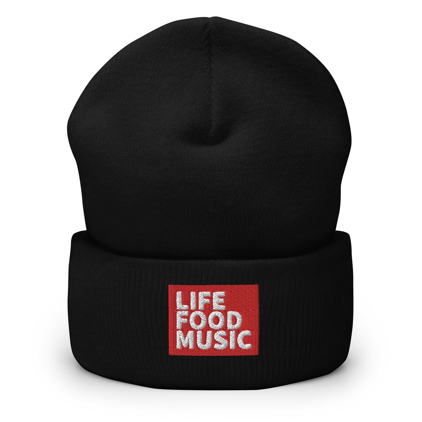 LFM RED AND WHITE LOGO BEANIE