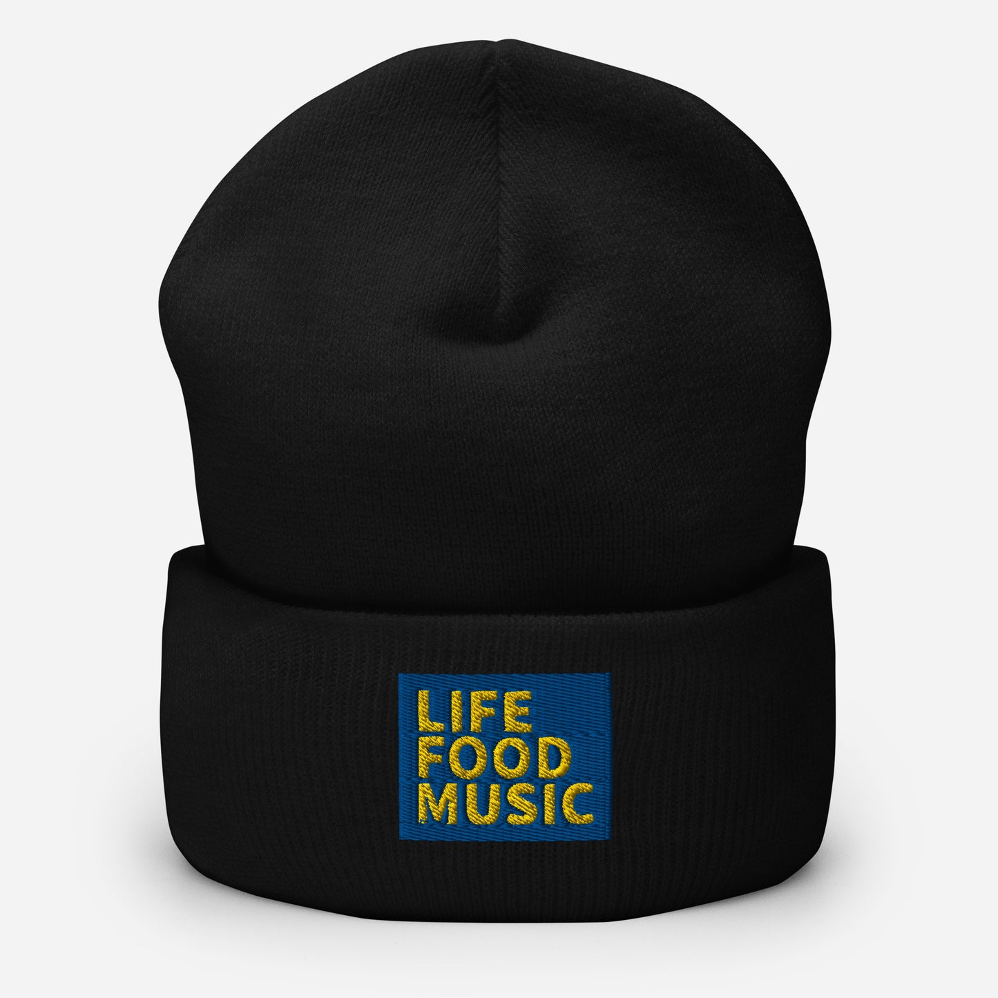 LFM ROYAL AND GOLD LOGO BEANIE