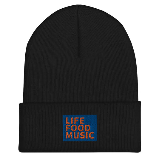 LFM ROYAL AND ORANGE LOGO BEANIE