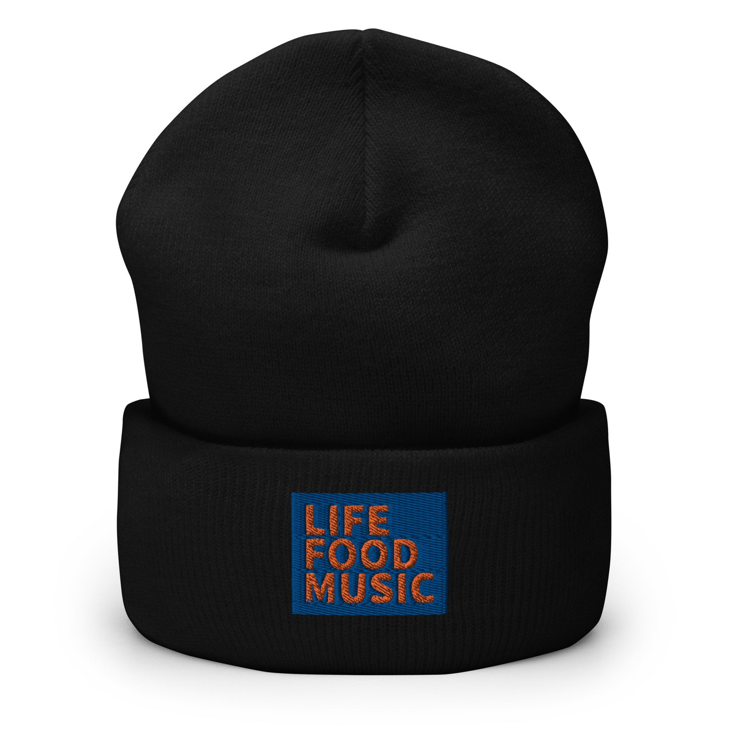 LFM ROYAL AND ORANGE LOGO BEANIE