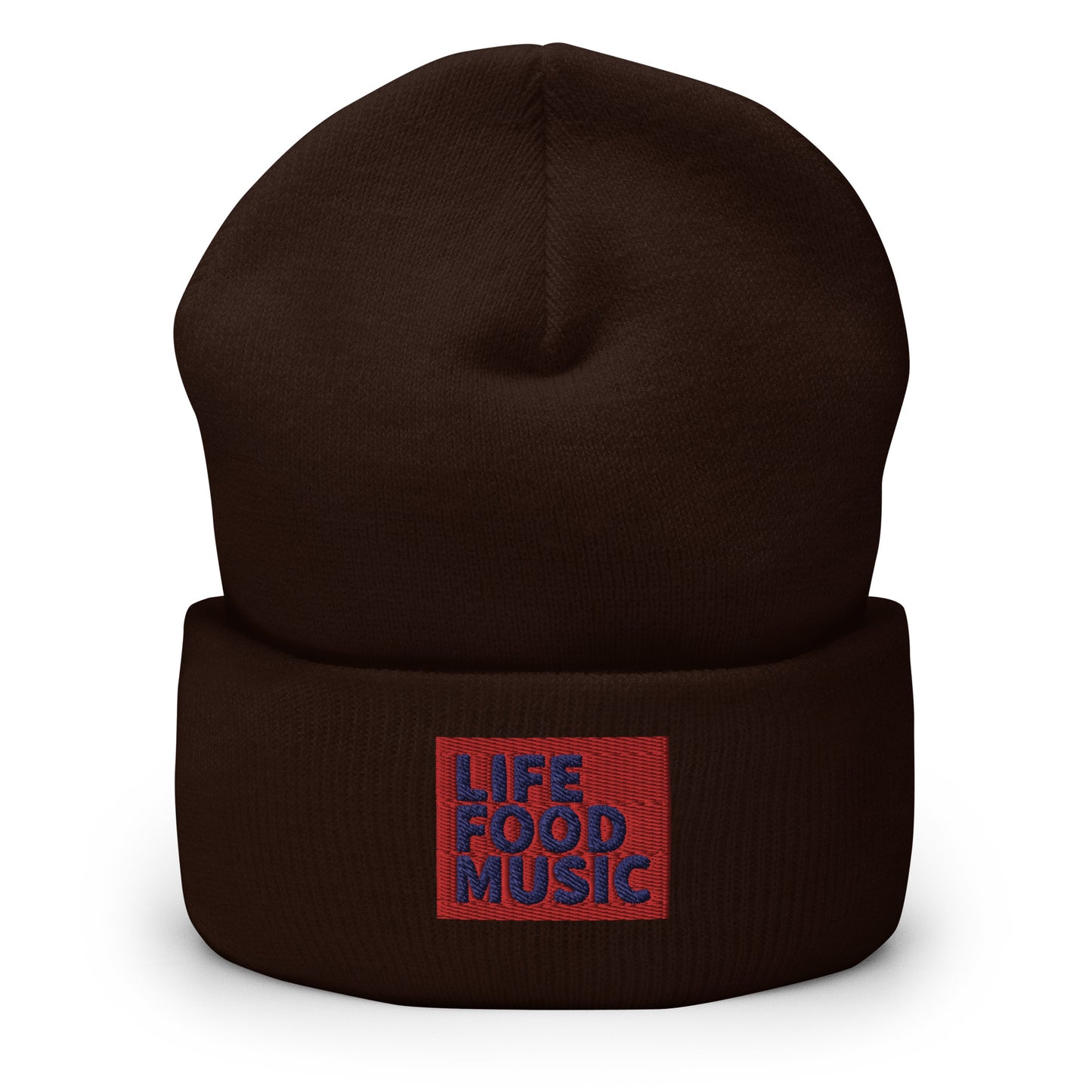 LFM RED AND NAVY LOGO BEANIE