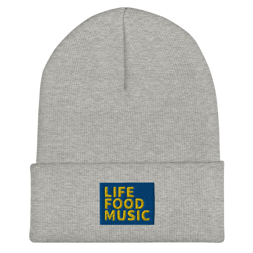 LFM ROYAL AND GOLD LOGO BEANIE