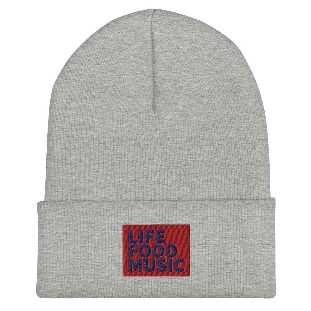 LFM RED AND NAVY LOGO BEANIE