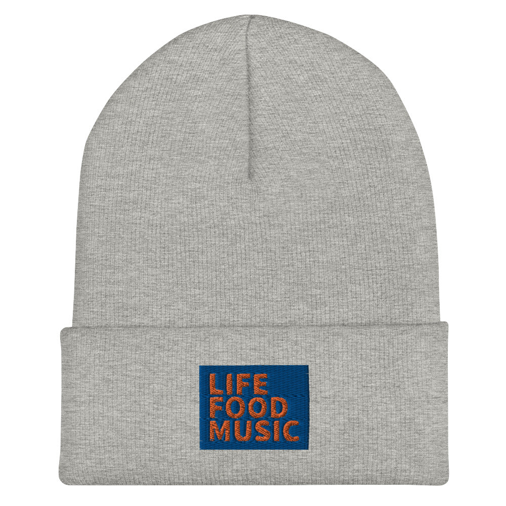 LFM ROYAL AND ORANGE LOGO BEANIE