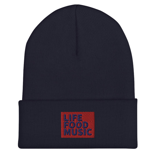 LFM RED AND NAVY LOGO BEANIE