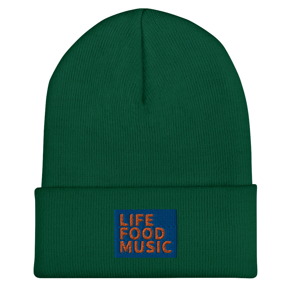 LFM ROYAL AND ORANGE LOGO BEANIE