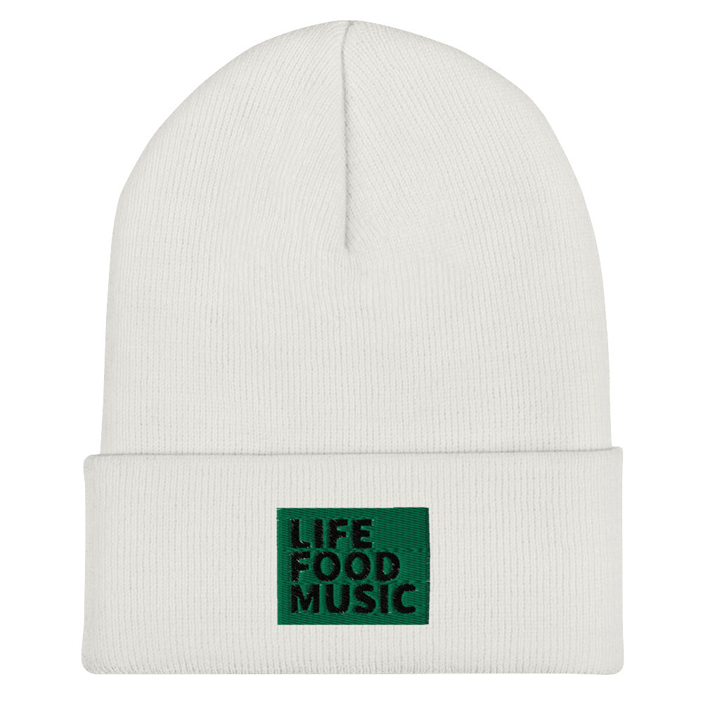 LFM GREEN AND BLACK LOGO BEANIE