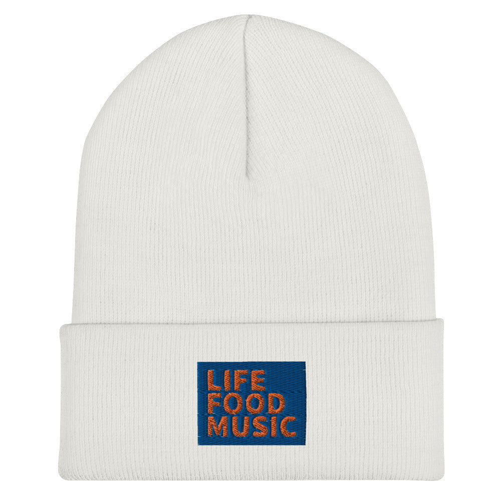 LFM ROYAL AND ORANGE LOGO BEANIE