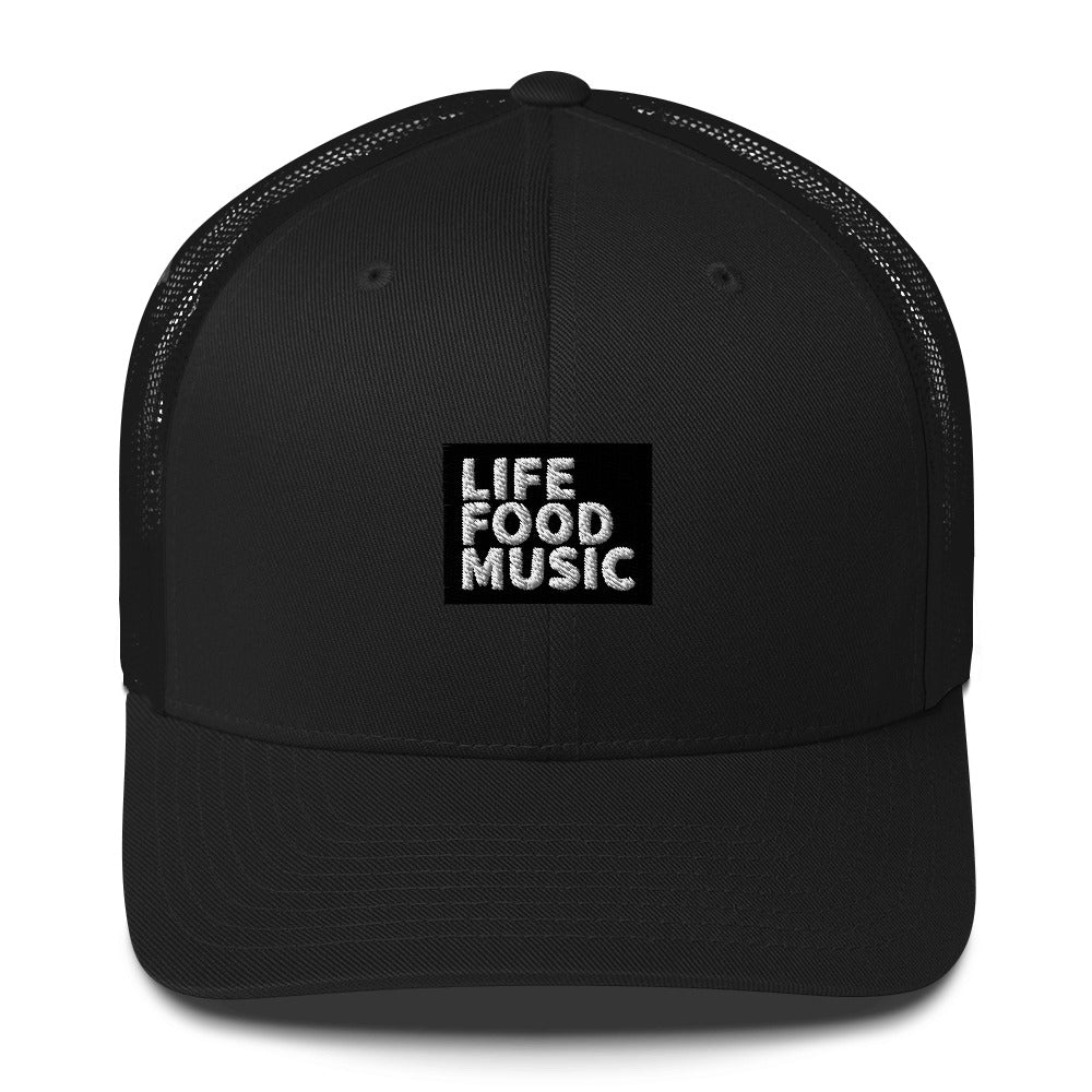 LFM BLACK AND WHITE LOGO RETRO TRUCKER