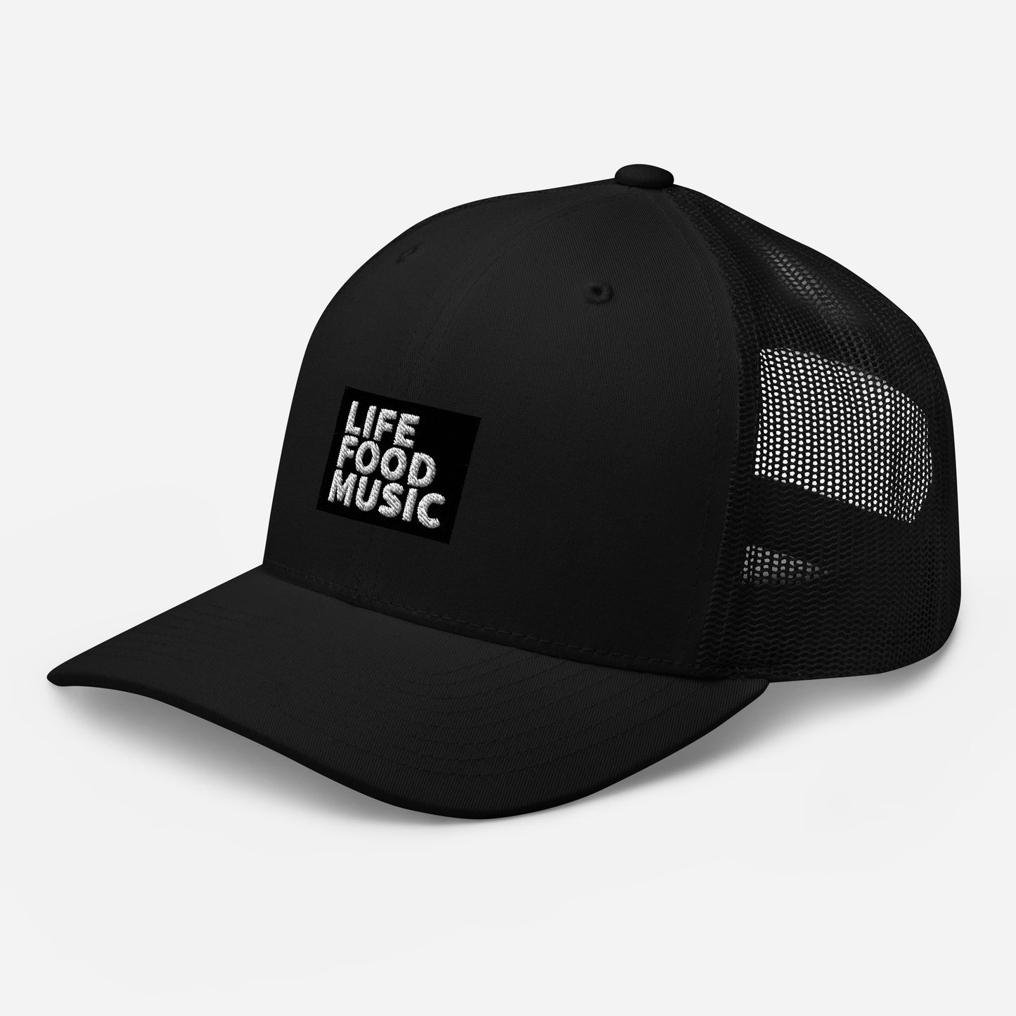 LFM BLACK AND WHITE LOGO RETRO TRUCKER