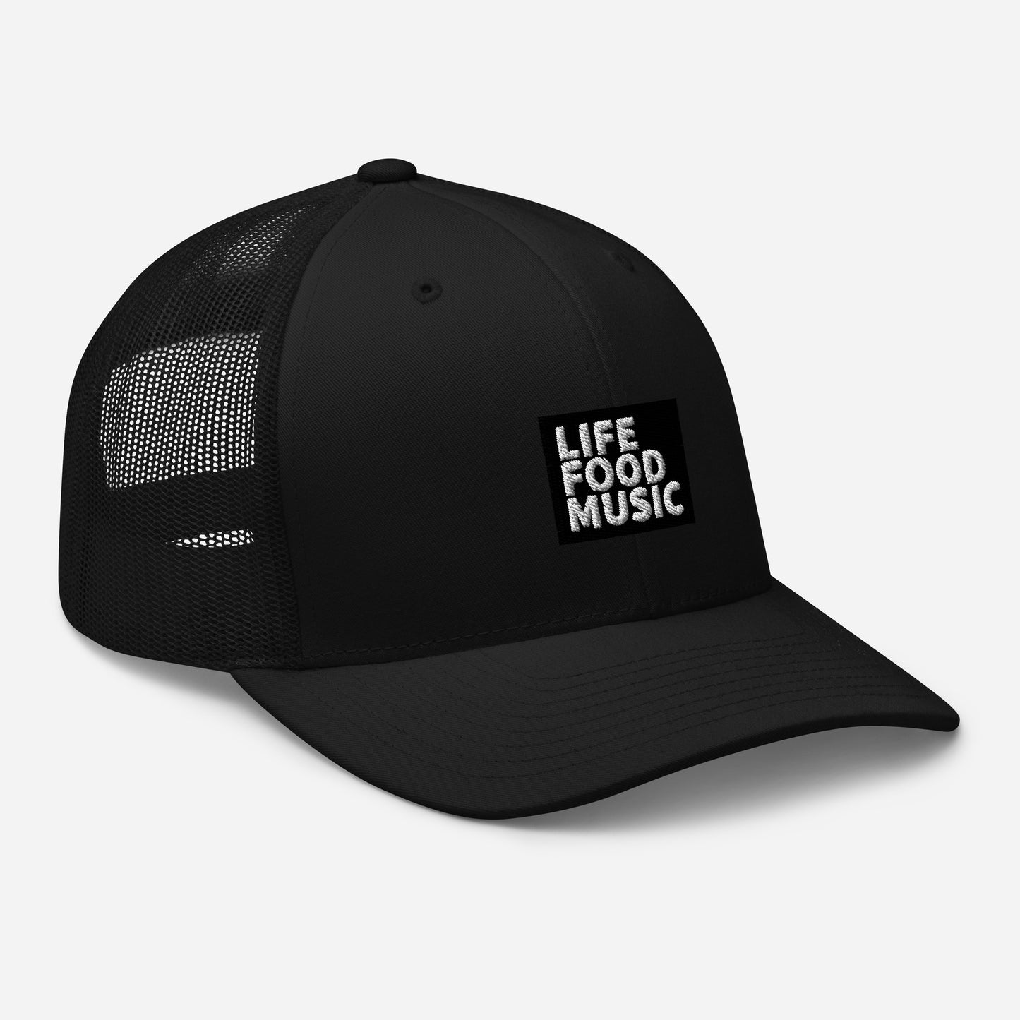 LFM BLACK AND WHITE LOGO RETRO TRUCKER